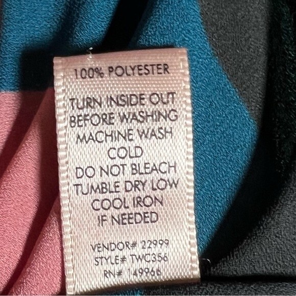 Buckle Willow & Root colorful striped tie front top size large - Picture 5 of 6